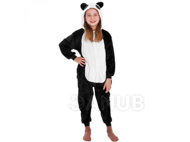 Plüss kezeslábas Kigurumi - panda minta - 125-140 cm