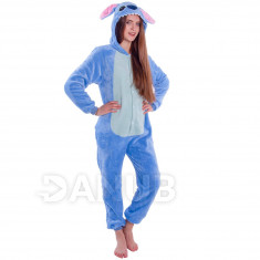 Plüss kezeslábas Kigurumi - Stitch minta - méret L - 170cm