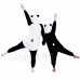 Plüss kezeslábas Kigurumi - panda minta - 125-140 cm