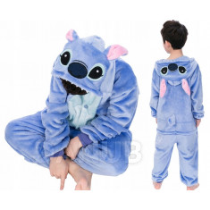 Plüss kezeslábas Kigurumi - Stitch minta - 130-140 cm