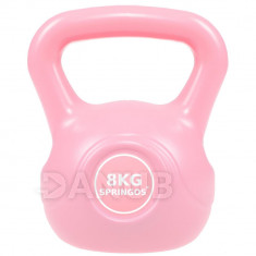 SPRINGOS Kettlebell rózsaszín 8kg